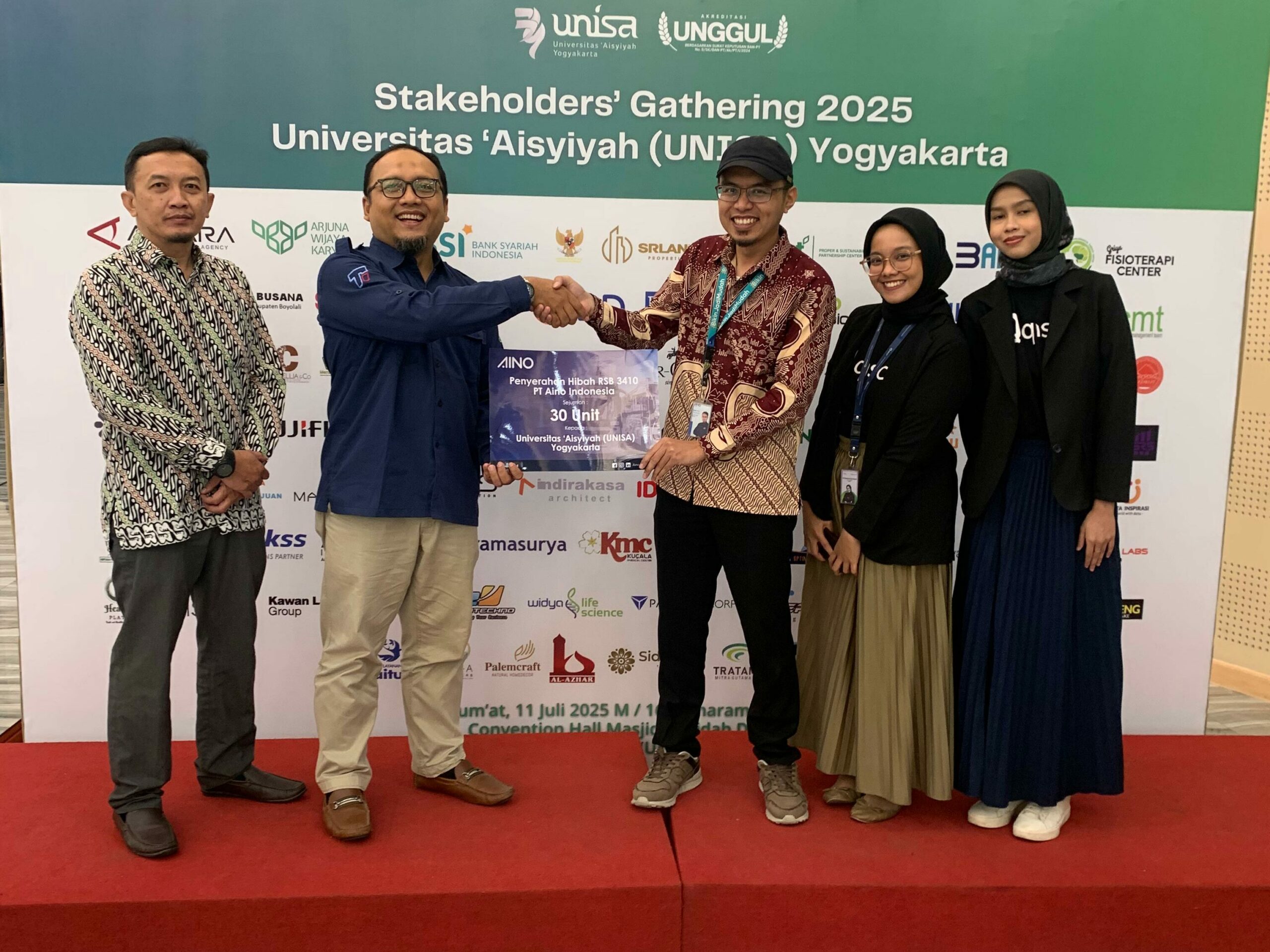 PSTI UNISA Yogyakarta Terima Hibah 30 Unit RSB 3410 dari PT Aino Indonesia